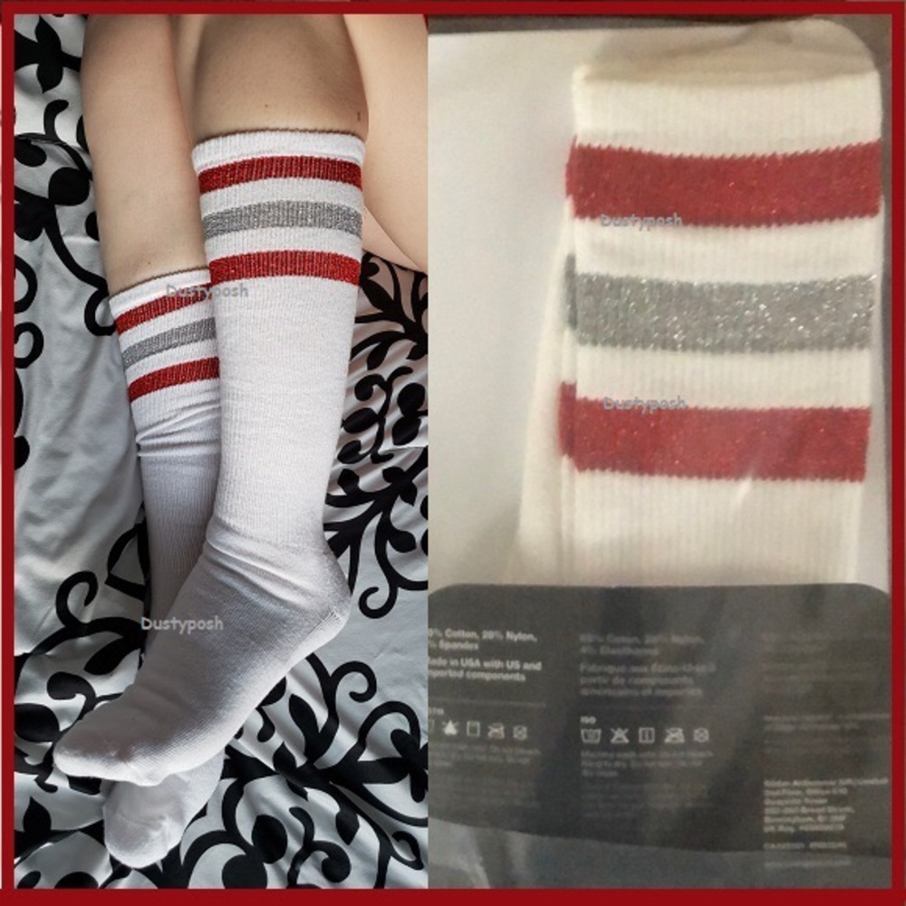 Cute American Apparel Knee High Socks Calf Length Retro Casual Gym Unisex New